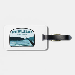 Beltzville Lake Pennsylvania Angelrute Gepäckanhänger