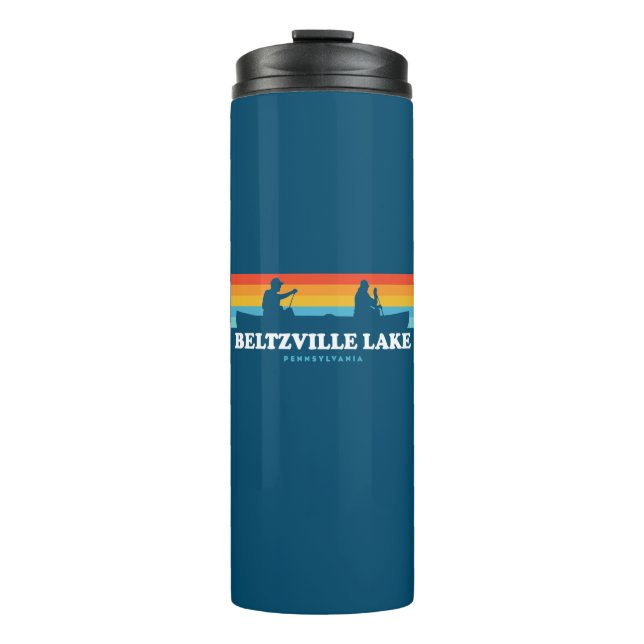Beltzville Lake Pennsylvania Canoe Thermosbecher (Vorderseite)