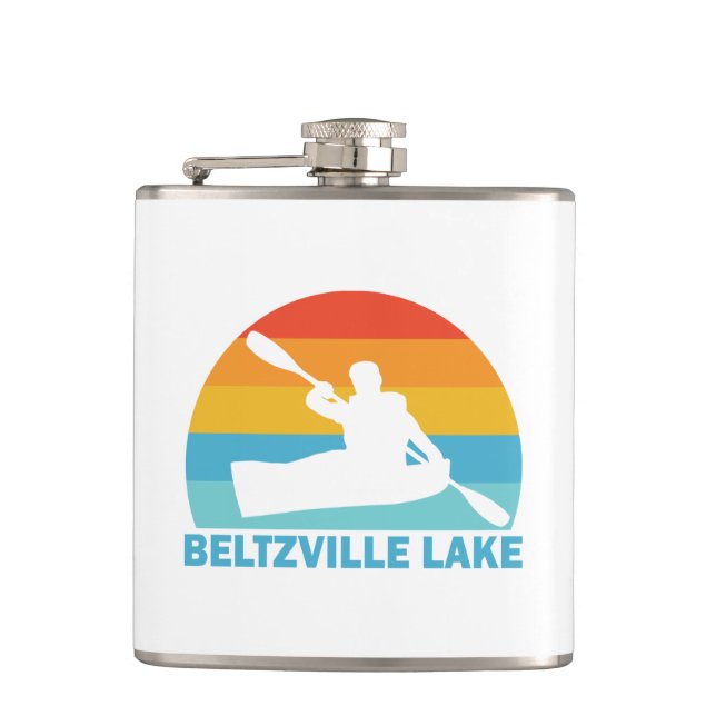 Beltzville Lake Pennsylvania Kayak Flachmann (Vorderseite)