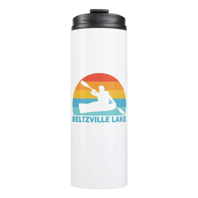 Beltzville Lake Pennsylvania Kayak Thermosbecher (Vorderseite)