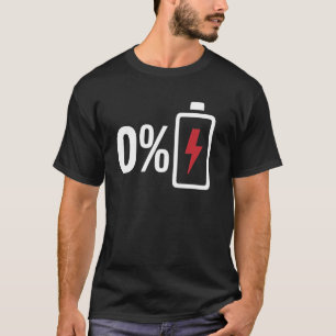 Belüftete Batterie 0 Ermüdung Ausgepufft und sehr  T-Shirt