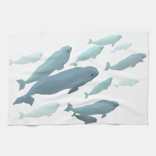 Beluga Handtuch Beluga-Wal Geschirrhandtücher Wal