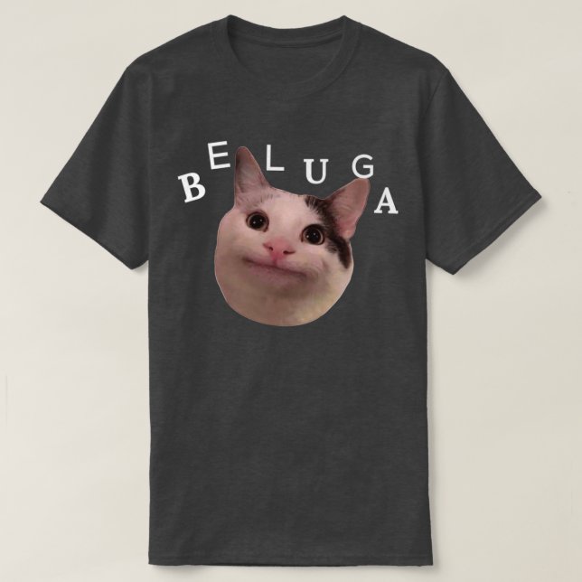 Beluga-Katzenuneinigkeit T-Shirt (Design vorne)