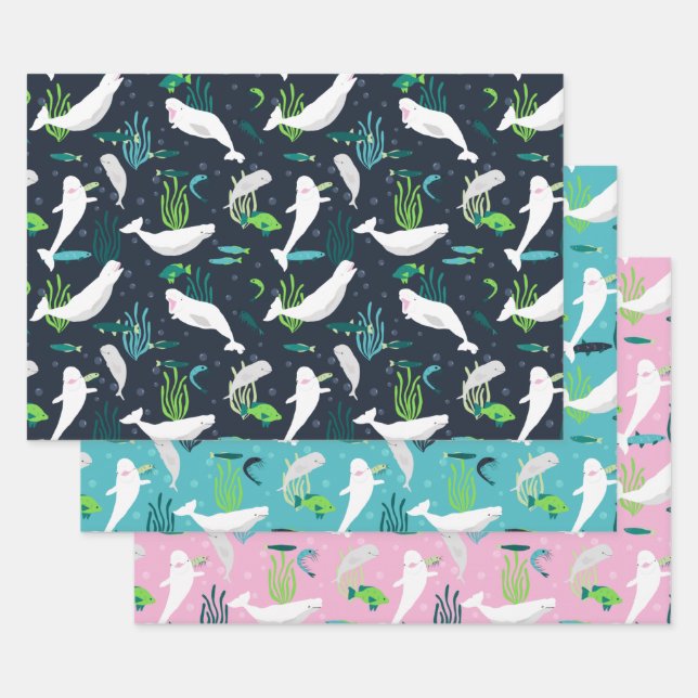 Beluga Party Geschenkpapier Set (Set)