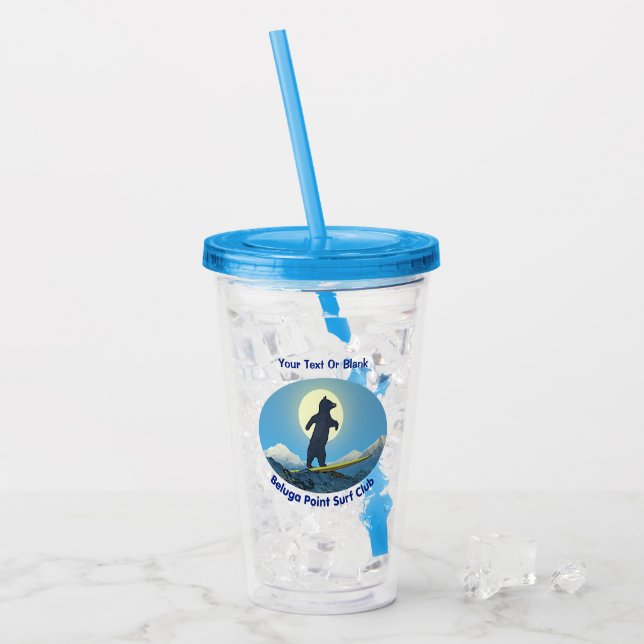 Beluga Point Surf Club Acryltrinkbecher (Vorderseite Ice)