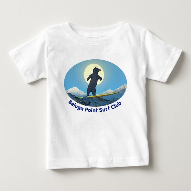 Beluga Point Surf Club Baby T-shirt (Vorderseite)
