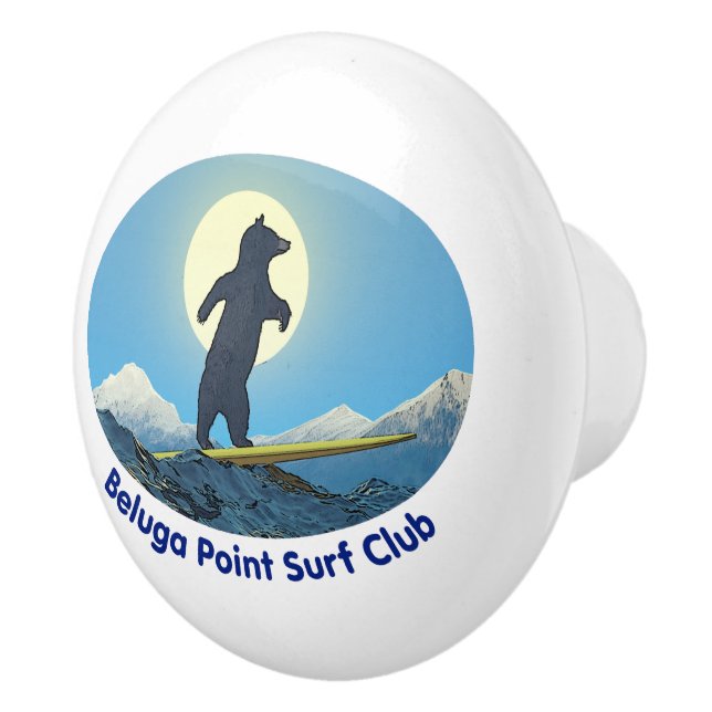 Beluga Point Surf Club Keramikknauf (Rechts)