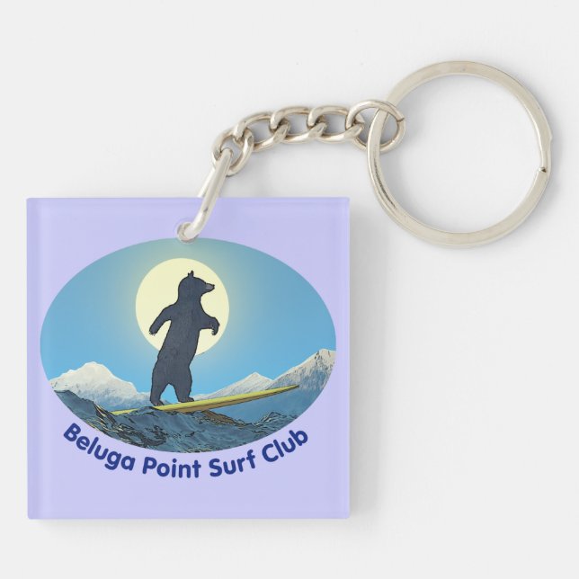 Beluga Point Surf Club Schlüsselanhänger (Rückseite)