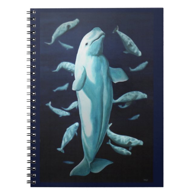 Beluga Whale Carnet Whale Art Journal livre (Devant)