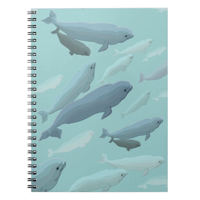 Beluga Whale Carnet Whale Art Journal livre (Devant)