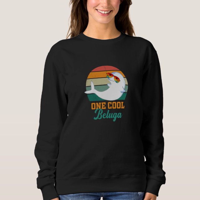 Beluga Whale for Women Kids Men World Whale Day Sweatshirt (Vorderseite)