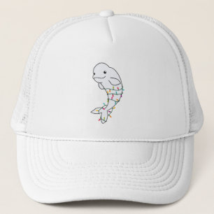 Beluga Whale Frohe Weihnachts Winter Tiere Wale Truckerkappe