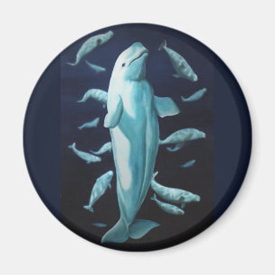 Beluga Whale Kühlschrankmagnet Whale Kunstgewerbe