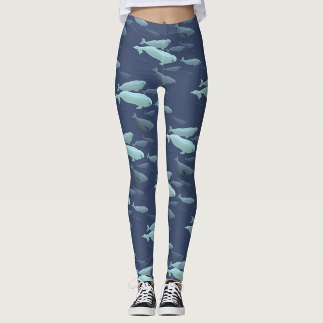 Beluga Whale Leggings Baby Beluga Leggings (Vorderseite)