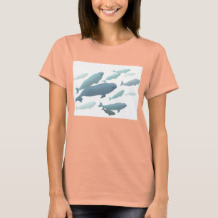 Beluga Whale T - Shirt Bio Whale Shirt