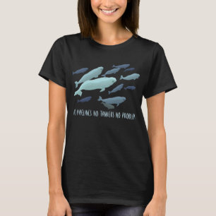 Beluga Whale T - Shirt Bio Whale Shirt