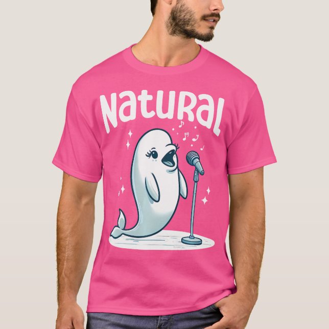 Beluga Whales Opera Singer T-Shirt (Vorderseite)