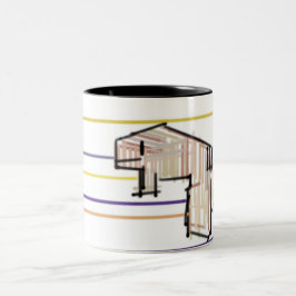 Belugawal-Sommerfreude Zweifarbige Tasse