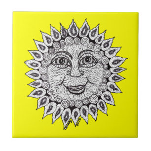 Belustigungs-Sonnenschein-Fliese Fliese