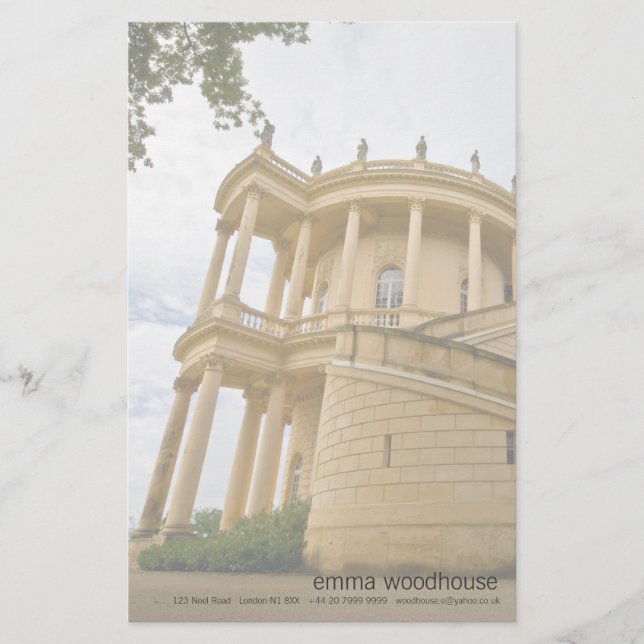 Belvedere Briefpapier (Vorderseite)