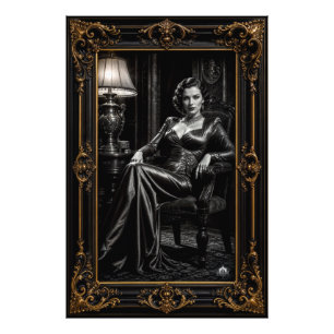 Belvedere Salon Portrait von Annalai Von Haugwitz Fotodruck