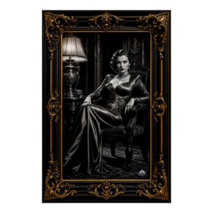 Belvedere Salon-Porträt von Annalai Von Haugwitz Poster