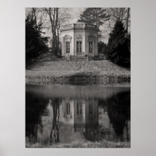 Belvedere Teahouse in Schwarz & Weiß Poster