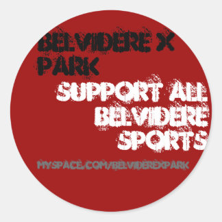 Belvidere X Park, Unterstützung aller Belvidere... Runder Aufkleber