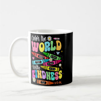 Bemale die Welt Freundlicher Lehrer Lustig Zurück  Kaffeetasse