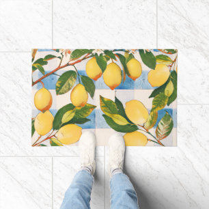 Bemale Limonen auf einer Tischlandschaft Fußmatte