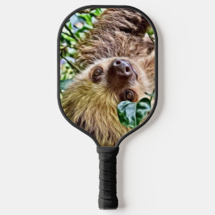 bemalt Sloth Pickleball Schläger
