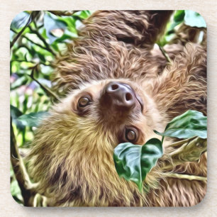 bemalt Sloth Untersetzer
