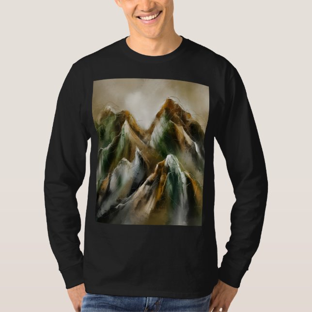 Bemalte Berge  T-Shirt (Vorderseite)