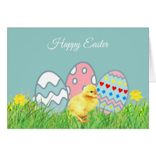 Bemalte Ostereier & Süßes Küken