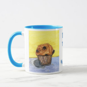 Bemalte Schokoladenstück-Muffin-Keramiktasse Tasse