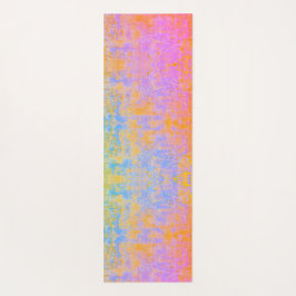 bemalte Textur in Sonnenuntergangsfarben Yogamatte