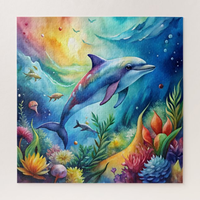 Bemalter Delfin (Vertikal)