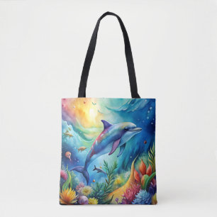 Bemalter Delfin Tasche