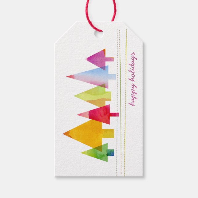 Bemaltes Pines-Geschenk-Tag Geschenkanhänger (Vorderseite)