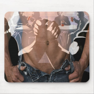 Bemannt Nacht heraus Mousepad