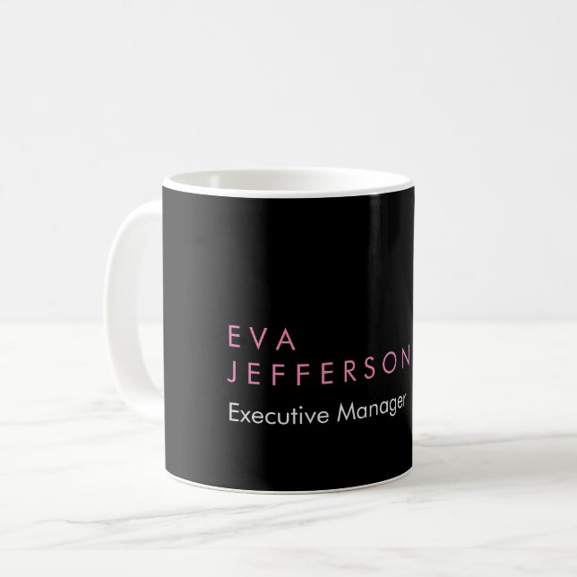 Bemerkenswert elegante, einzigartige moderne Schwa Kaffeetasse (Vorderseite Links)