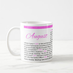 Bemerkenswerte Ereignisse in der AA-Geschichte Tas Kaffeetasse