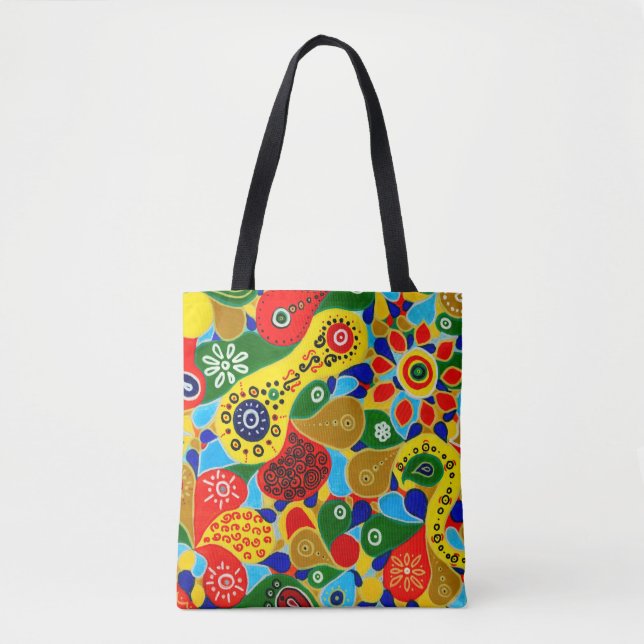 Bemerkenswerte Formen und Formen originelle Abstra Tasche (Vorderseite)