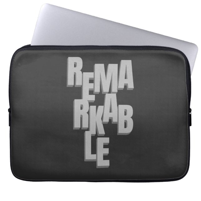 Bemerkenswertes Zitat Motivierend inspirierend Laptopschutzhülle (Vorderseite)