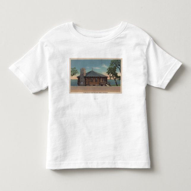 Bemidji, Mangan - Ansicht des Kamins von Staaten Kleinkind T-shirt (Vorderseite)