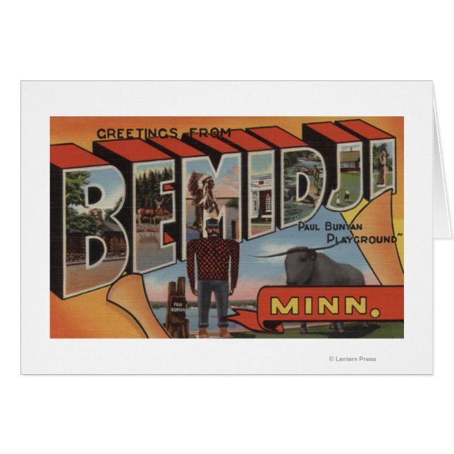 Bemidji, Minnesota - Scènes de grandes lettres (Devant horizontal)