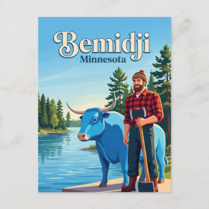 Bemidji Paul Bunyan Minnesota Postkarte