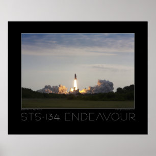 Bemühung der Raumfähre-STS-134 Poster