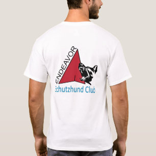 Bemühung Schutzhund Verein-Logo-kurzes T-Shirt