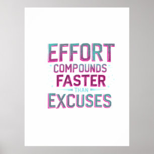 "Bemühungen um Ausreden" Poster
